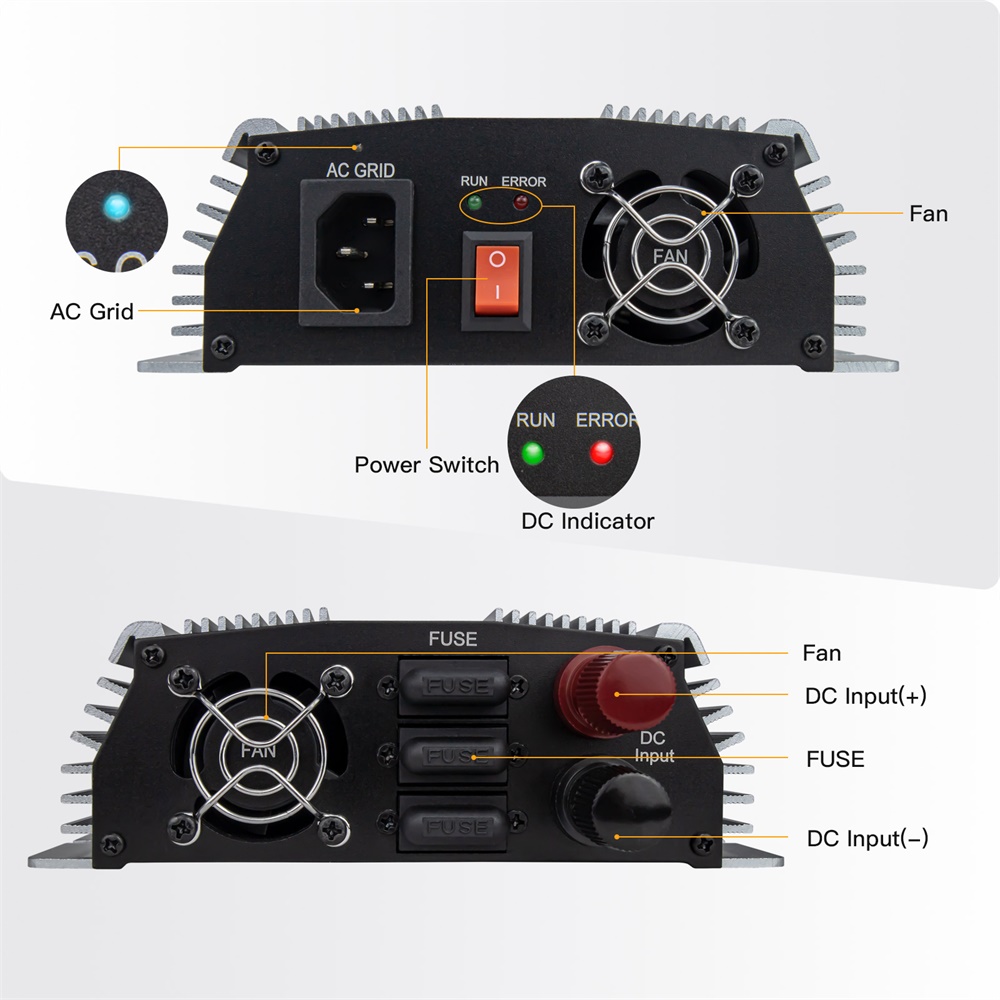 1000-1400W Grid Tie Micro Sola - Renewable Energy Systems avis et prix
