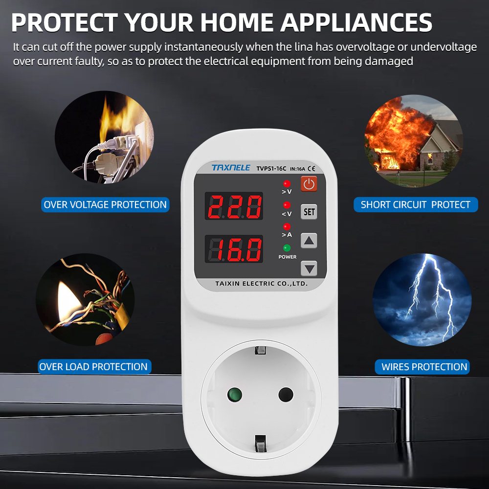 Automatic Voltage Current Prot - Ac Surge Protector avis et prix