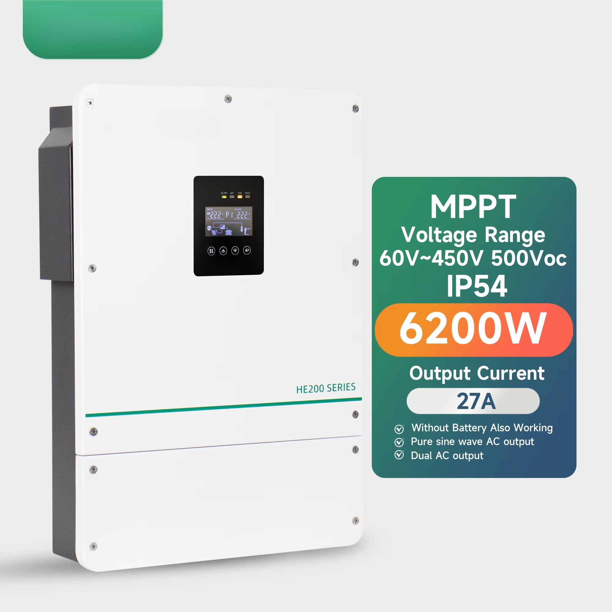 Smart 6kW 48V Built-in MPPT Pu - Hybrid Solar Inverter avis et prix