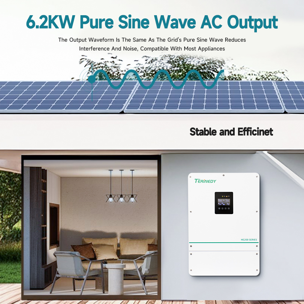 Smart 6kW 48V Built-in MPPT Pu - Hybrid Solar Inverter avis et prix
