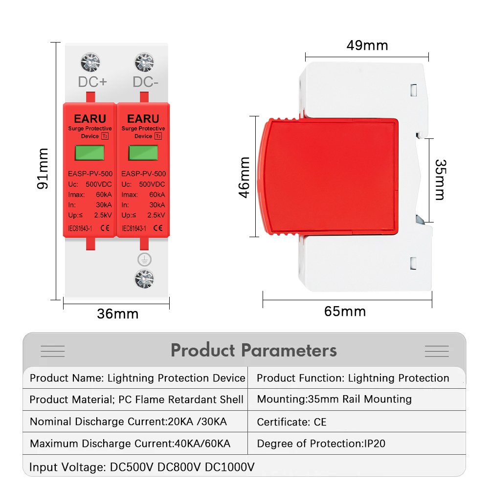 2P DC SPD Surge Protective Dev - Ac Surge Protector avis et prix