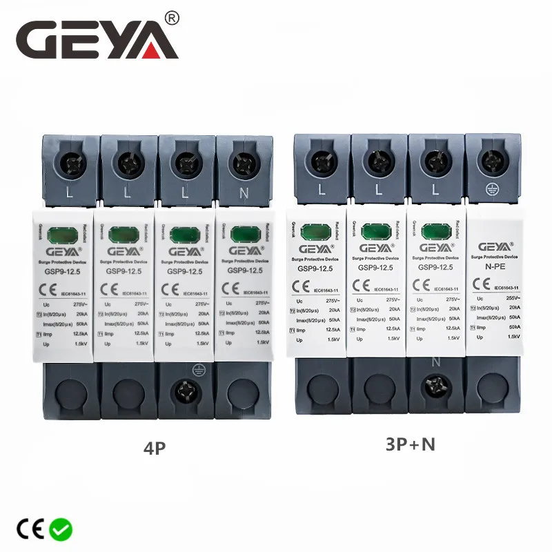 GEYA GSP9 12.5KA T1+T2 SPD 4P  - Ac Surge Protector avis et prix