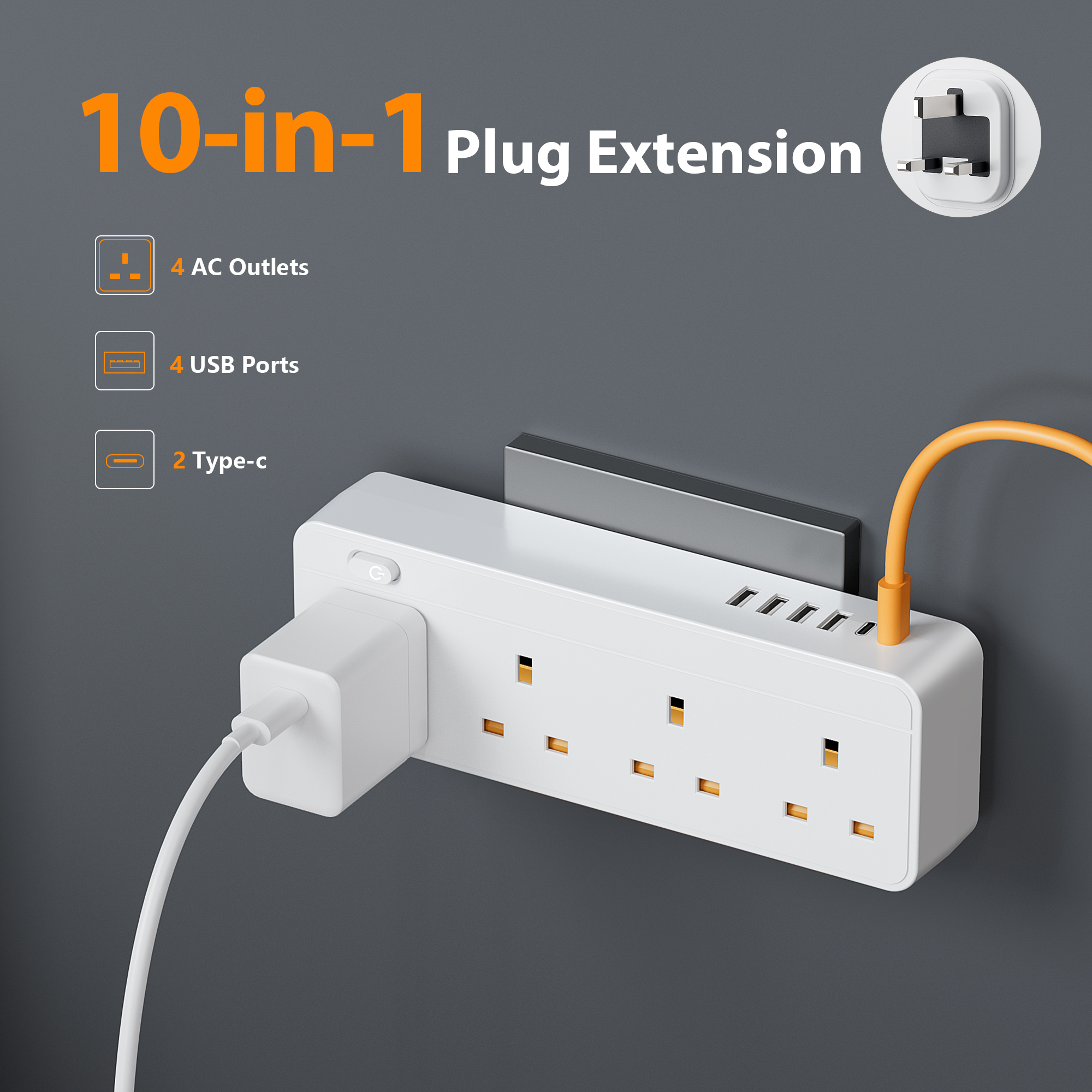 10-in-1 British Standard Power - Ac Surge Protector avis et prix