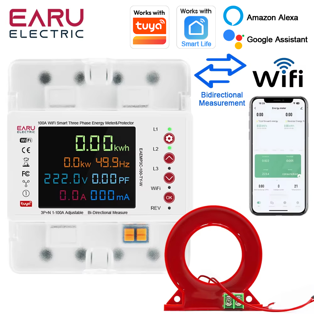 Three Phase Tuya WiFi Smart Bi - Ac Surge Protector avis et prix