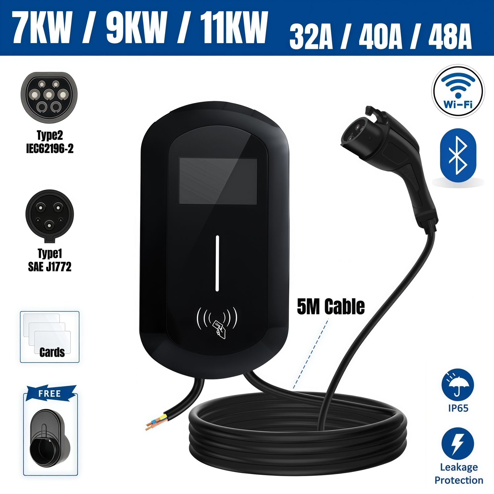 Type1 EV Charging Station 32A  - Ev Charger Wallbox avis et prix