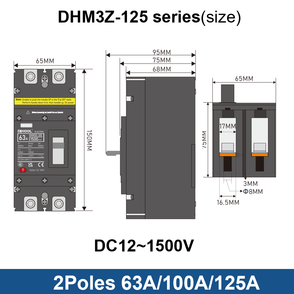 DC MCCB Molded Case Circuit Br - Ac Surge Protector avis et prix