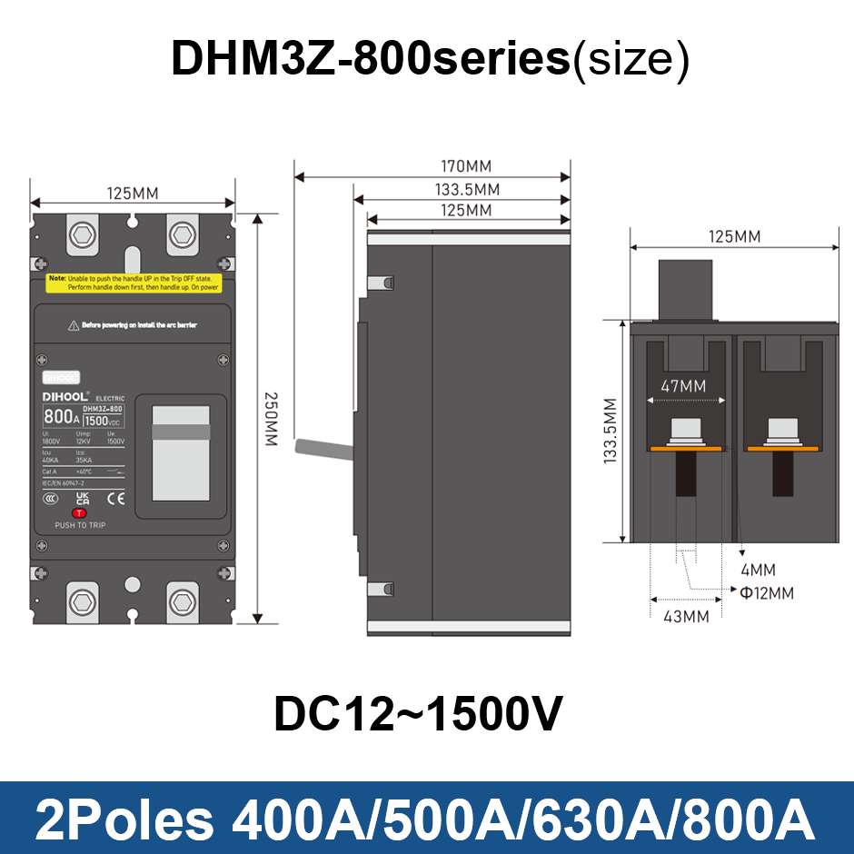 DC MCCB Molded Case Circuit Br - Ac Surge Protector avis et prix