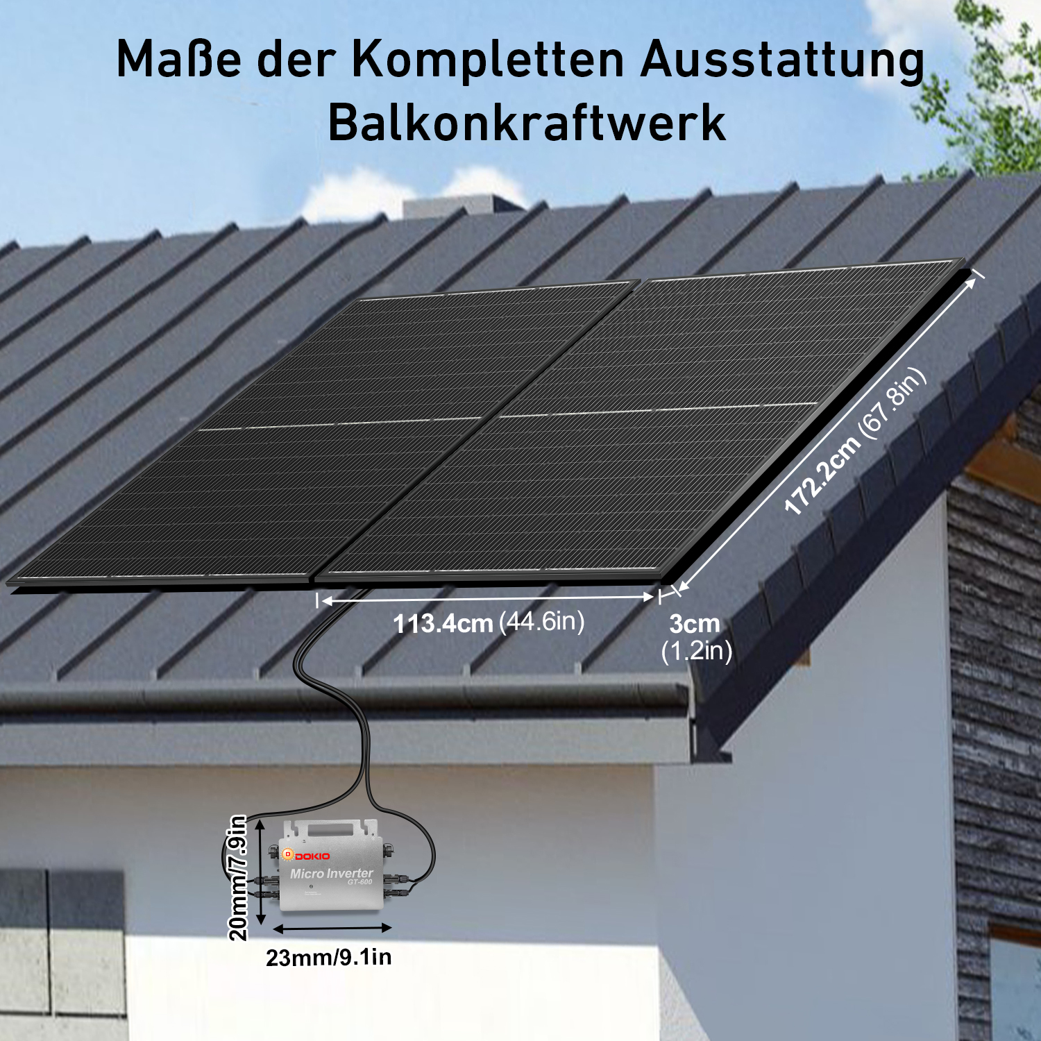 DOKIO Balcony Power Plants Kit - Renewable Energy Systems avis et prix