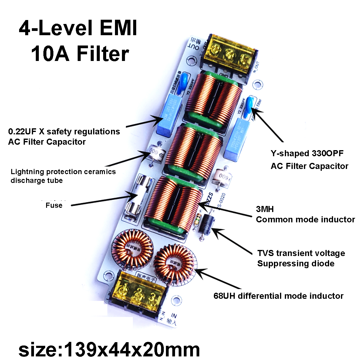 6A/10A 4-Stage EMI Filter | 11 - Ac Surge Protector avis et prix