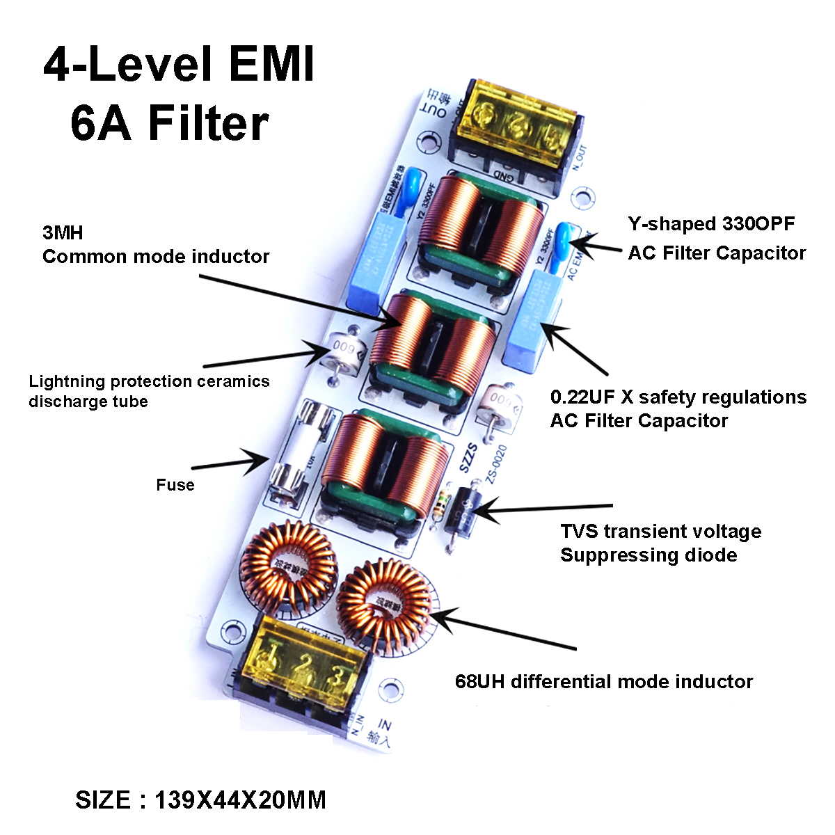 6A/10A 4-Stage EMI Filter | 11 - Ac Surge Protector avis et prix
