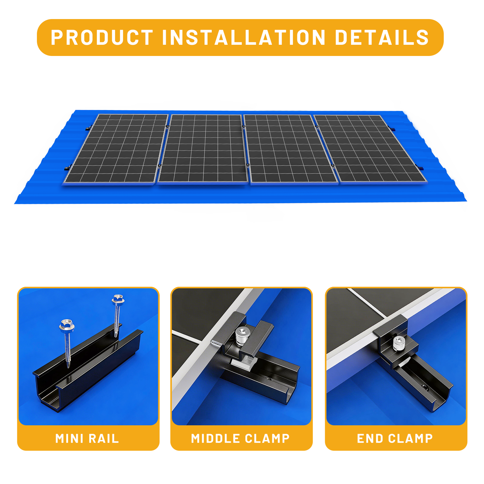 10/6pcs Solar Panel Mounting B - Renewable Energy Systems avis et prix