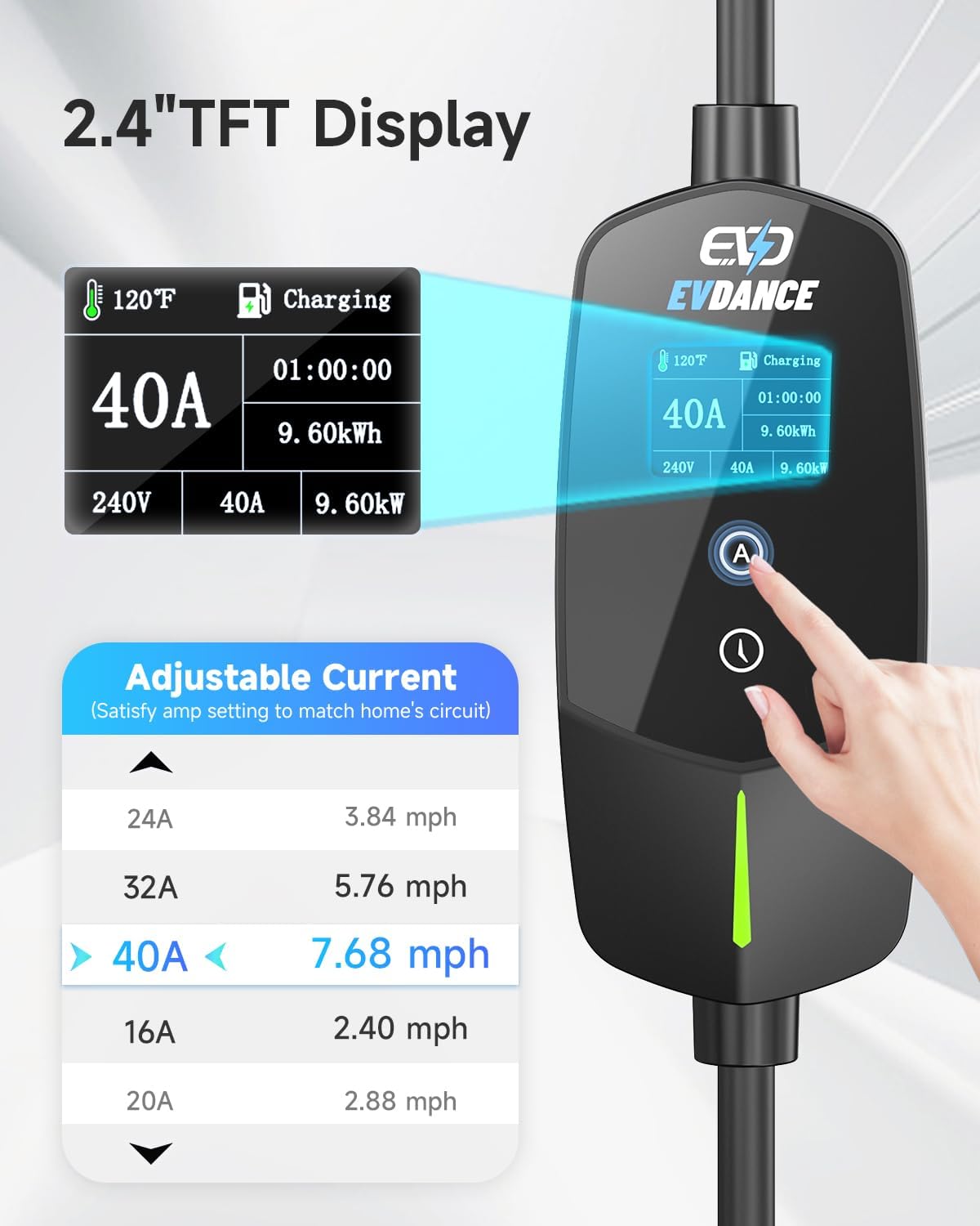EVDANCE Portable EV Charger fo - Ev Charger Wallbox avis et prix