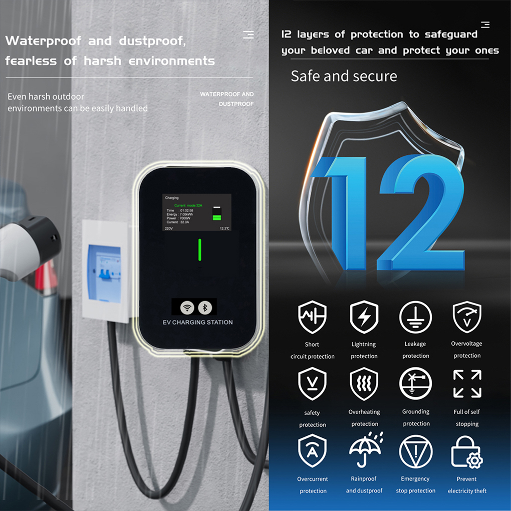 TYPE-2 Wallbox EV Charger 7KW  - Ev Charger Wallbox avis et prix