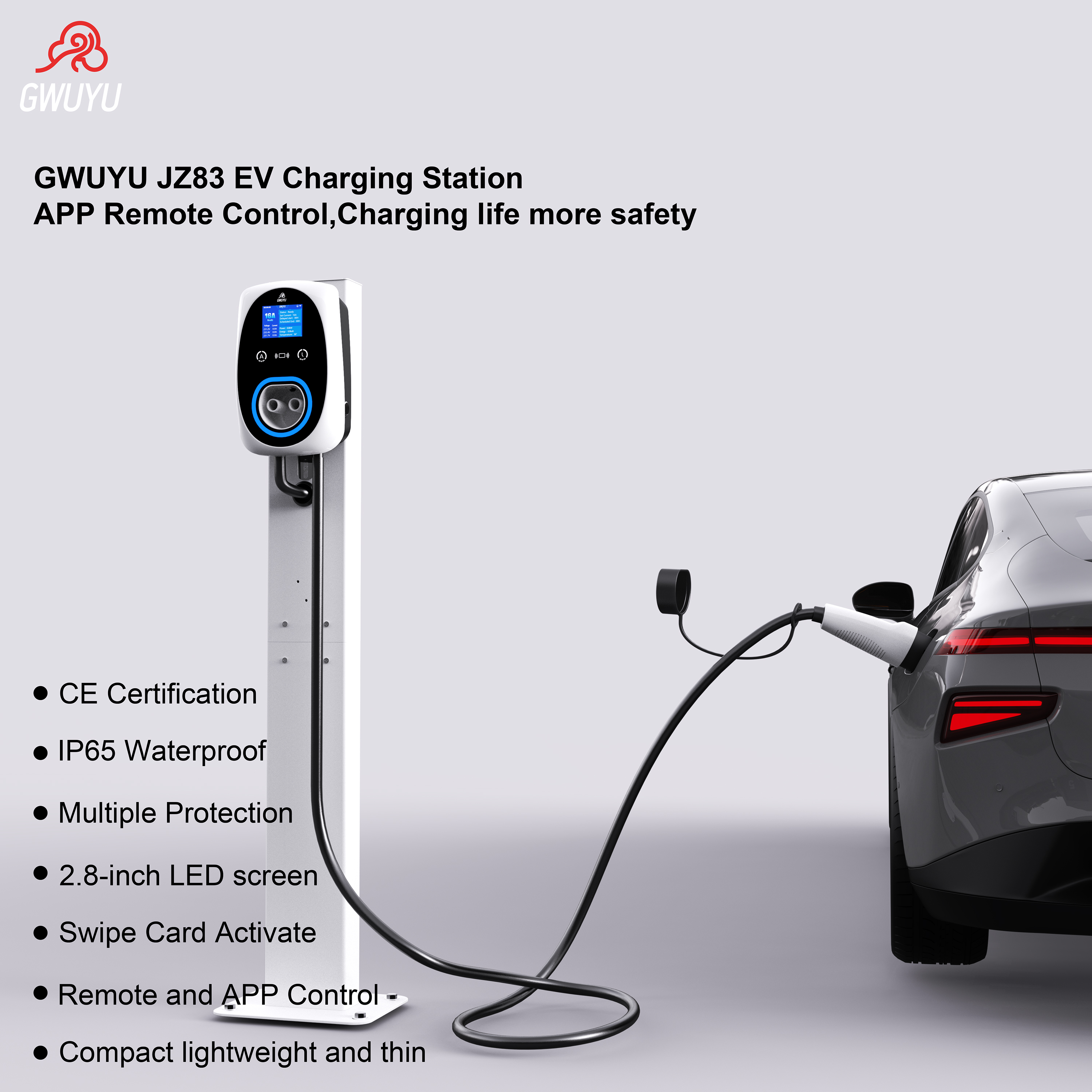 GWUYU EV Charger 32A 7.6KW Ele - Ev Charger Wallbox avis et prix