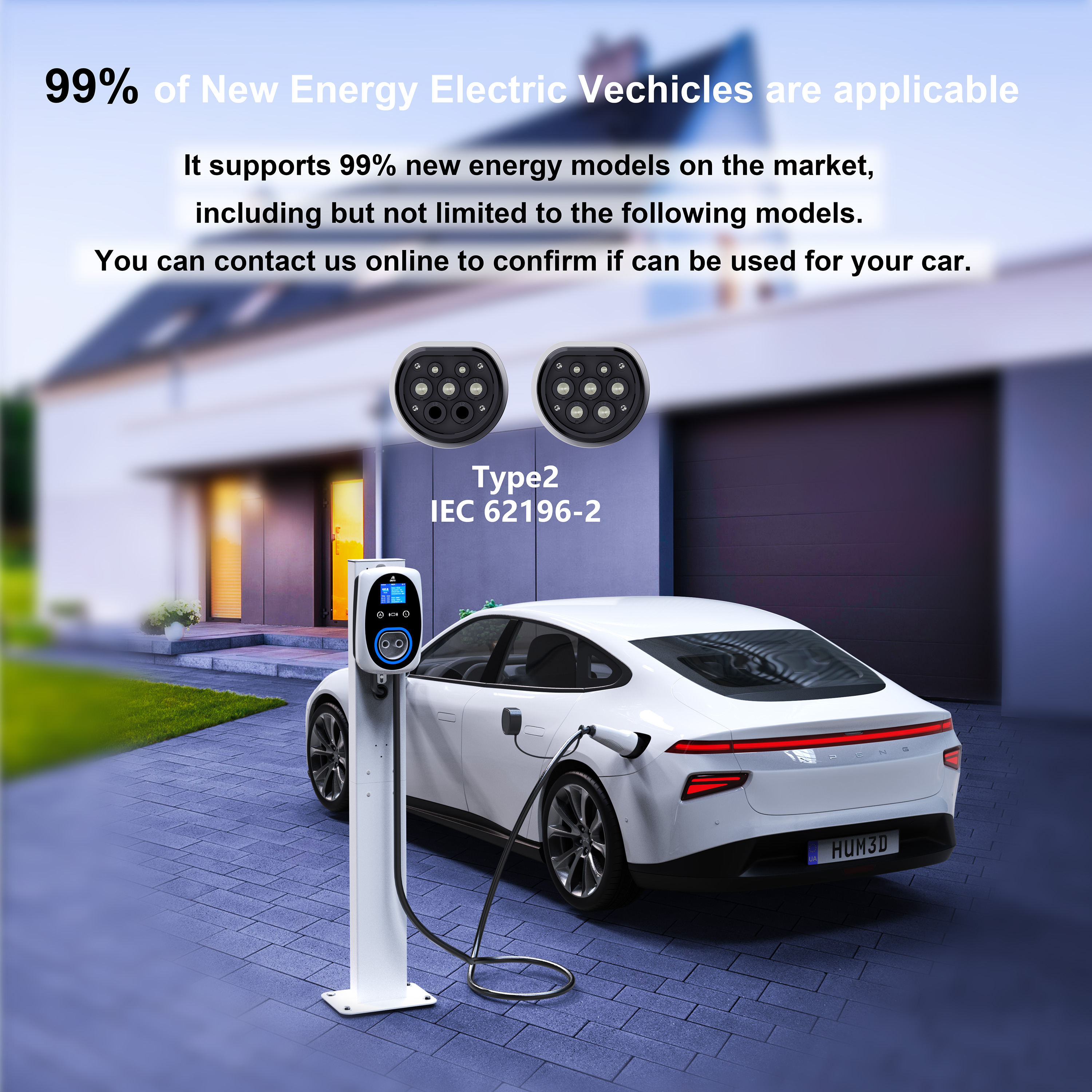 GWUYU EV Charger 32A 7.6KW Ele - Ev Charger Wallbox avis et prix